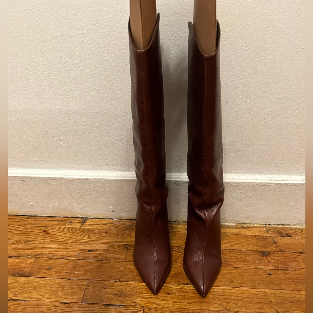 SHUTZ brown knee high boots